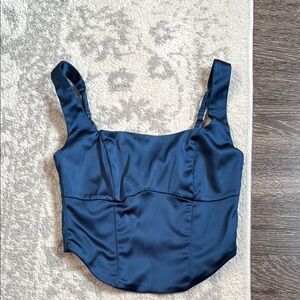 Abercrombie & Fitch Elegant Navy Blue Women's Top